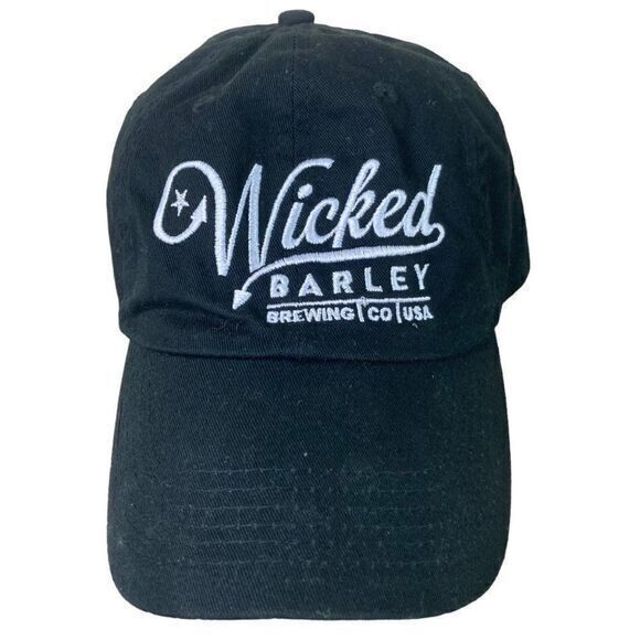 Wicked Barley‎ Brewing Company Hat Cap Adult Black Adjustable USA Mens Unisex - Picture 3 of 11
